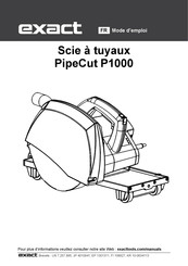 eXact PipeCut P1000 Mode D'emploi