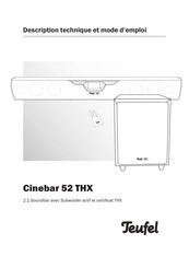 Teufel Cinebar 52 THX Description Technique Et Mode D'emploi
