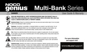 NOCO Genius Multi-Bank Série Guide De L'utilisateur