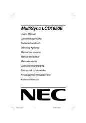NEC MultiSync LCD1850E Manuel Utilisateur
