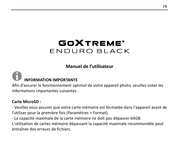 goxtreme ENDURO BLACK Manuel De L'utilisateur