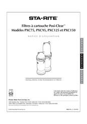 STA-RITE Posi-Clear PXC150 Notice D'utilisation