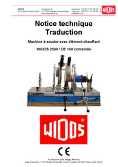 widos 2500 / DE 160 Notice Technique