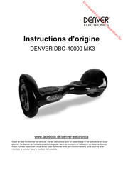 Denver Electronics DBO-10000 MK3 Instructions D'origine