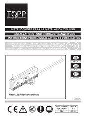 TOPP T50 Instructions Pour L'installation Et L'utilisation