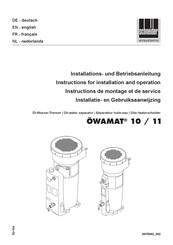 Schneider Airsystems ÖWAMAT 11 Instructions De Montage Et De Service