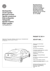 Volkswagen 3C8 071 640 Série Notice De Montage