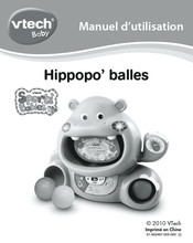 VTech baby Sporti Bobies Hippopo' balles Manuel D'utilisation