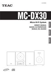 Teac MC-DX30 Manuel Du Propriétaire