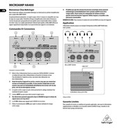 Behringer MICROAMP HA400 Mode D'emploi