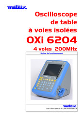 Metrix OXi 6204 Notice De Fonctionnement