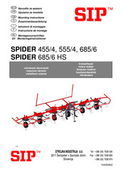 SIP SPIDER 455/4 Instructions De Montage