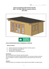 GARDY SHELTER 3870 Notice De Montage