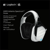 Logitech G933 Artemis Spectrum Snow Manuel De L'utilisateur