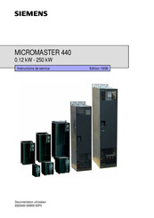 Siemens MICROMASTER 440 Instructions De Service