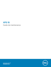 Dell XPS 15 Guide De Maintenance
