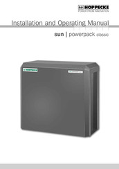 HOPPECKE sun | powerpack classic 5.5/24 Manuel D'installation Et D'utilisation