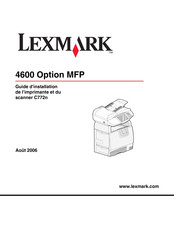 Lexmark 4600 Option MFP Guide D'installation
