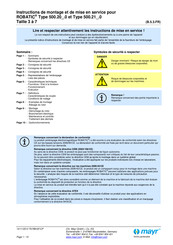 Mayr ROBATIC 500.20 Série Instructions De Montage Et De Mise En Service