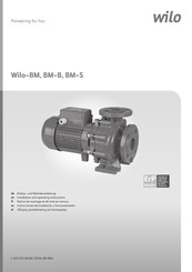 Wilo BM 50/170-7,5/2 Notice De Montage Et De Mise En Service