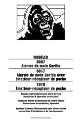 Gorilla 1018 Instructions D'installation Et De Fonctionnement