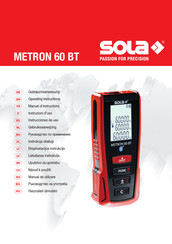 Sola METRON 60 BT Manuel D'instructions