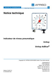 afriso Unitop AdBlue Notice Technique