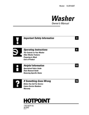 Hotpoint VLXR1020T Manuel D'utilisation