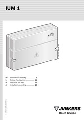 Bosch Junkers IUM 1 Notice D'installation
