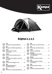 Kampa Brighton 3 Instructions De Montage Et De Service