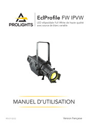 ProLights EclProfile FW IPVW Manuel D'utilisation