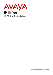 Avaya IP Office IP500 Installation