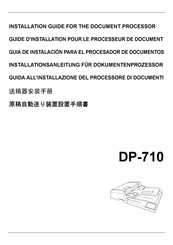 Kyocera DP-710 Guide D'installation