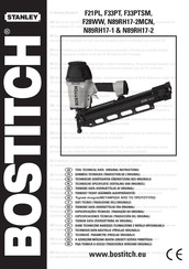 Stanley-Bostitch F28WW-E Données Techniques