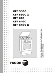 Fagor CFF 56GC Notice D'installation Et D'utilisation