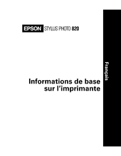 Epson Stylus Photo 820 Informations De Base
