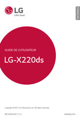 LG LGX220DS.AFRAKT Guide De L'utilisateur
