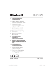 Einhell GE-AW 1042 FS Instructions D'origine