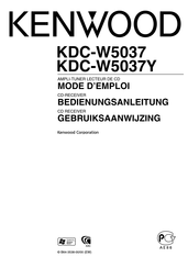 Kenwood KDC-W5037 Mode D'emploi
