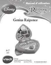 VTech Disney Genius Raiponce Manuel D'utilisation