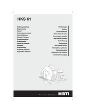 BTI HKS 61 Notice D'utilisation