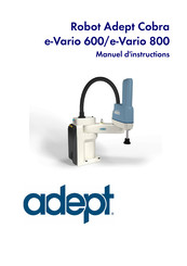 adept technology Cobra e-Vario 800 Manuel D'instructions