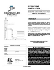 Cheminées Sécurité CT Instructions D'installation