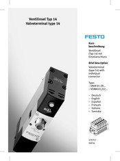 Festo VDMA-01/02 Série Instructions D'utilisation