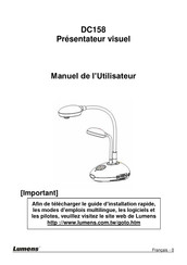 Lumens DC158 Manuel De L'utilisateur