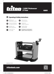 Triton TPT 125 Instructions D'utilisation Et Consignes De Sécurité