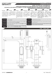 GRAFF ONDA E-6354-LM61N Série Notice Technique Montage Et Utilisation