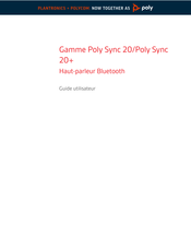 Plantronics Poly Sync Série Guide Utilisateur