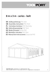 toolport 8mx3m Série Mode D'emploi