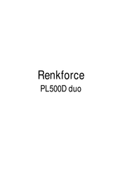 Renkforce PL500D duo Manuel